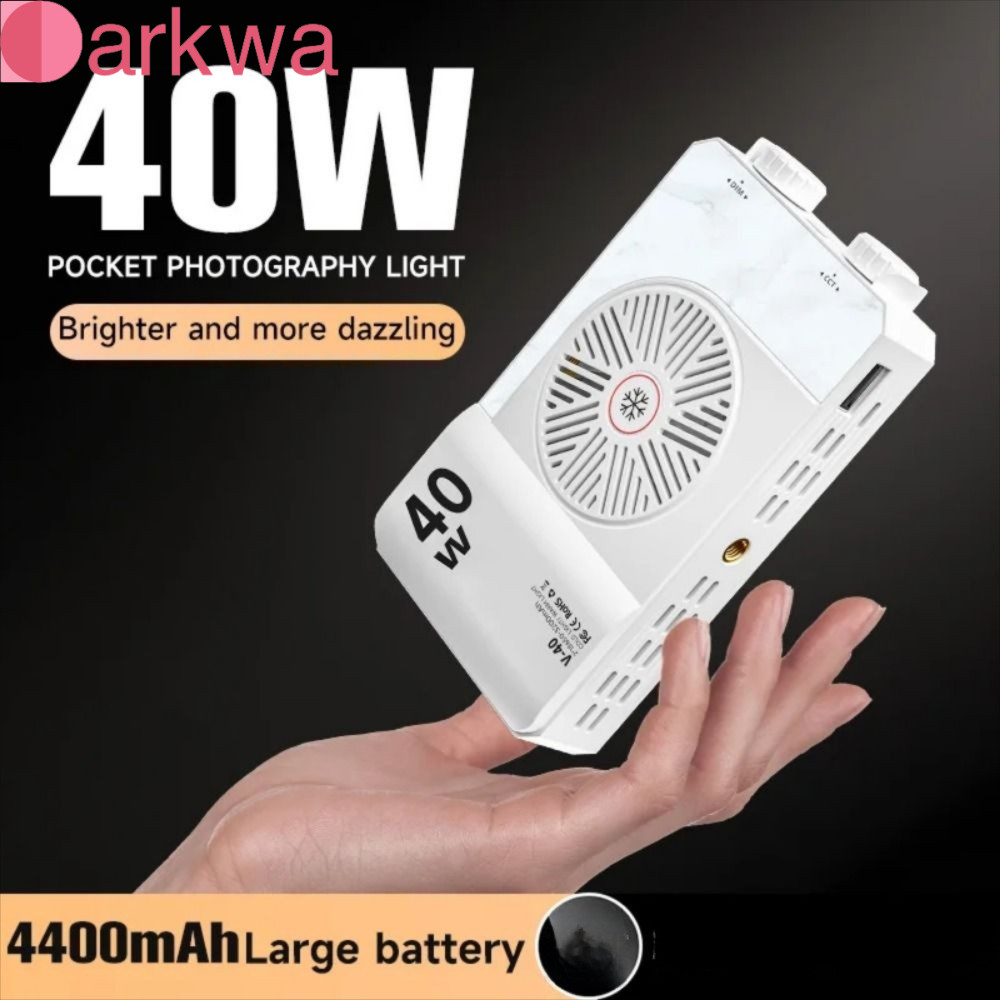 Đèn LED Camera DARKWA RGB 4400mAh Pin Studio ảnh đa chức năng