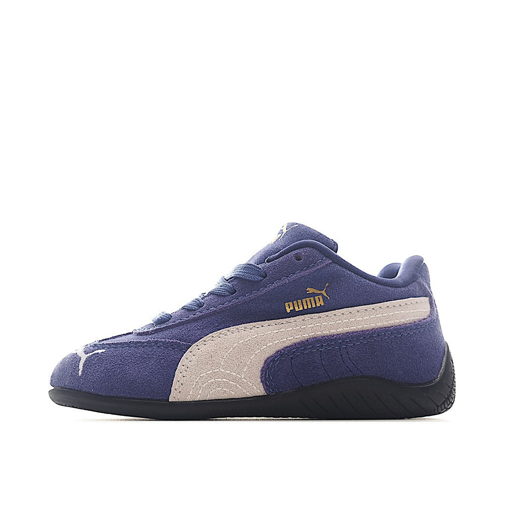 Giày chạy bộ Puma bằng da cho trẻ em, có hộp