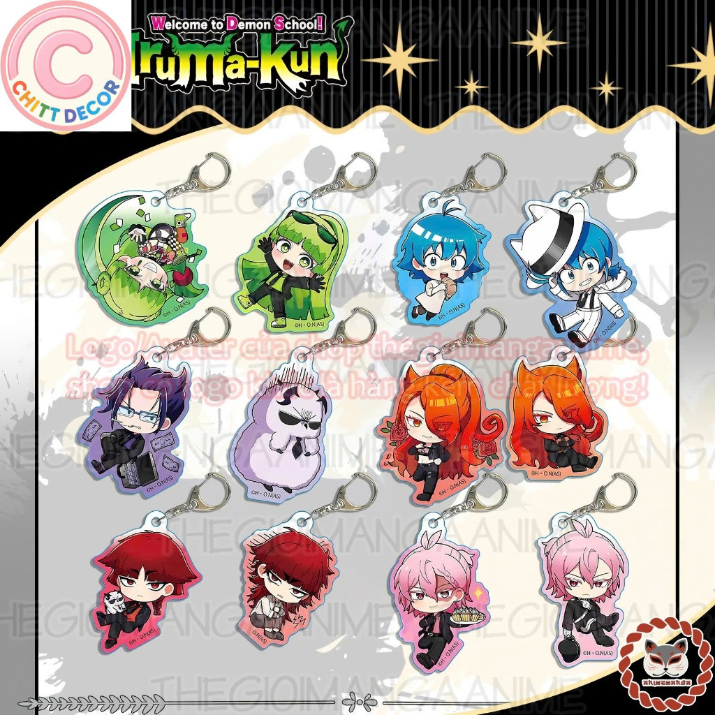 Móc khóa IRUMA GIÁ ĐÁO ver SONG SONG Mairimashita Iruma-kun anime chibi xinh xắn