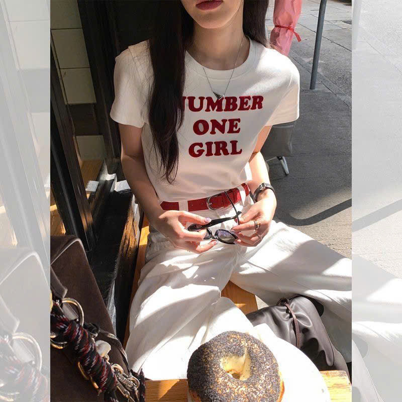 Áo thun baby tee nữ NUMBER ONE GIRL cộc tay ôm body tôn dáng SAMI SP419