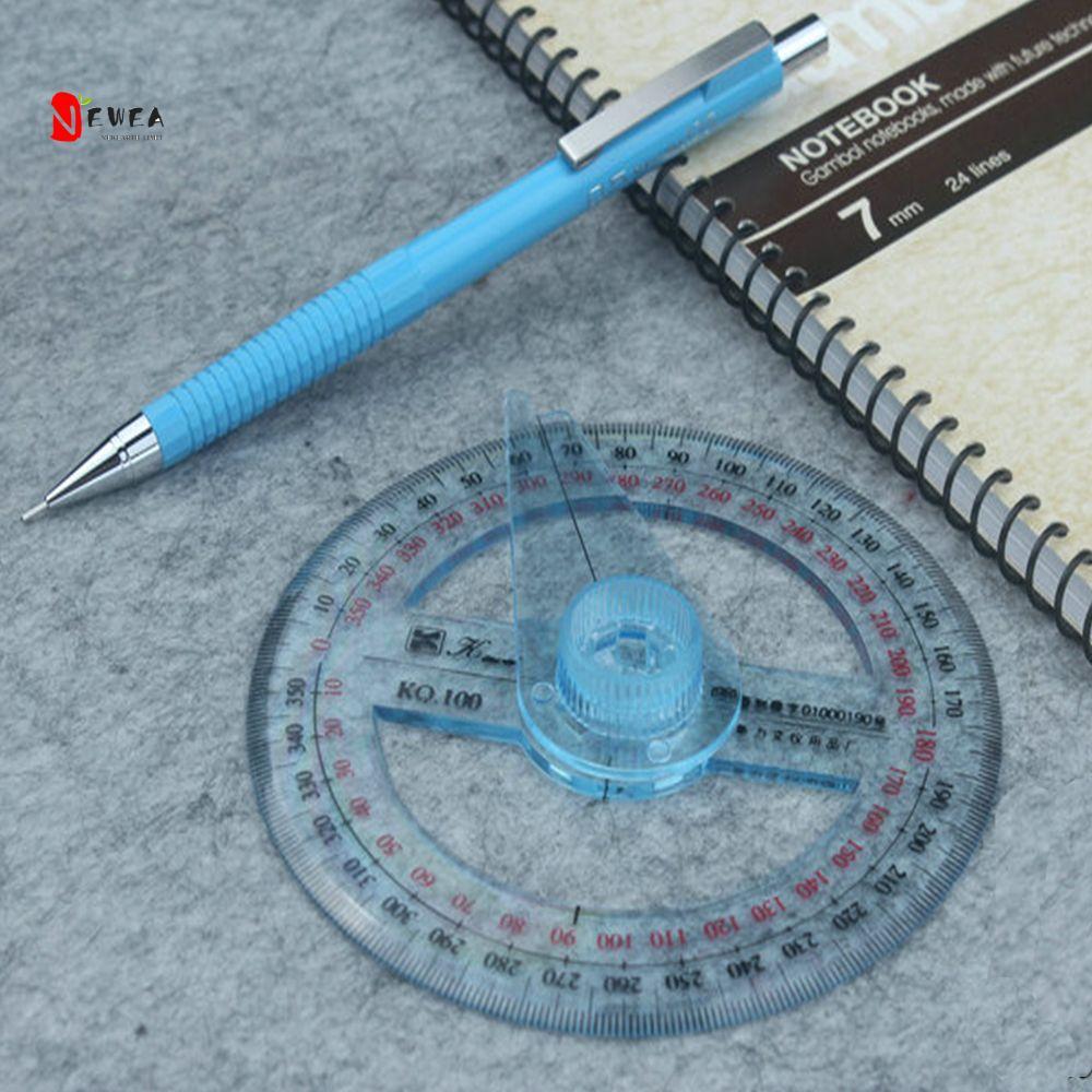 NEWEARTH GIỚI HẠN Goniometer Xoay Full Circle 360 Độ Toán Hình Học Bền Con trỏ Góc Thước