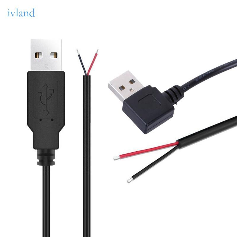 Dây cáp cấp nguồn IVL 22AWG Dây sạc USB Nam Cáp mở USB