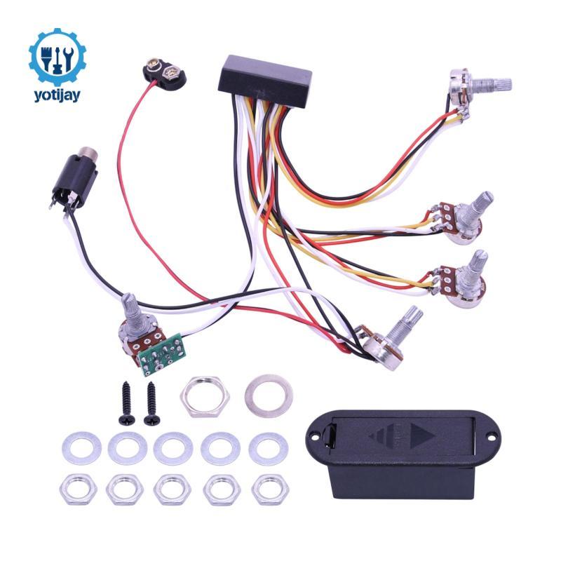 Bass Pickup Circuit Active Eq Preamp Board Bộ dây đàn Guitar bass điện
