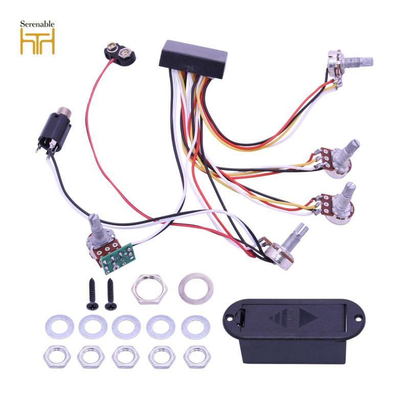 Bass Pickup Circuit Active Eq Preamp Board Bộ dây đàn Guitar bass điện