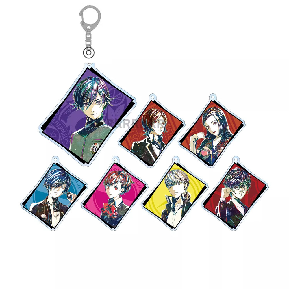 Trò Chơi Persona Móc Khóa Búp Bê Anime Narukami Yu Yuki Makoto Kotone Amamiya Ren Acrylic Mặt Dây Ch