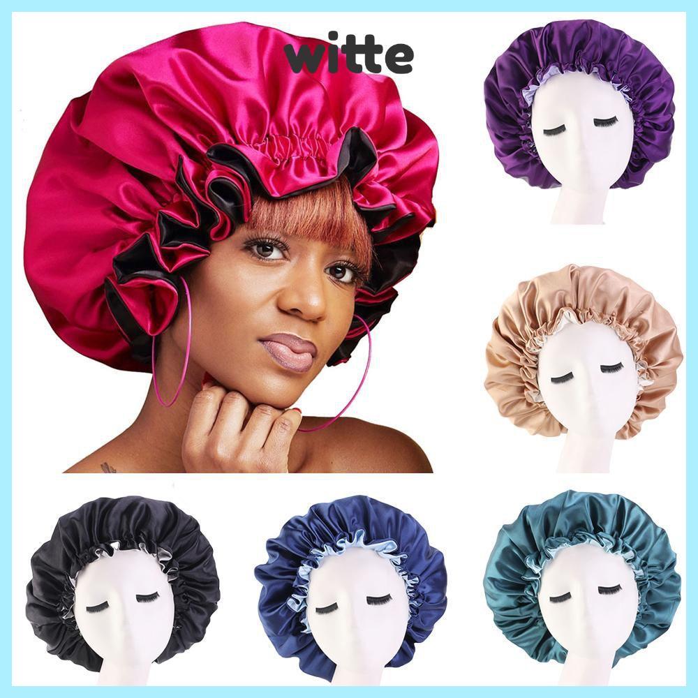 WITTE Satin Bonnet Mềm Rụng Tóc Mũ Chemo Hai Lớp