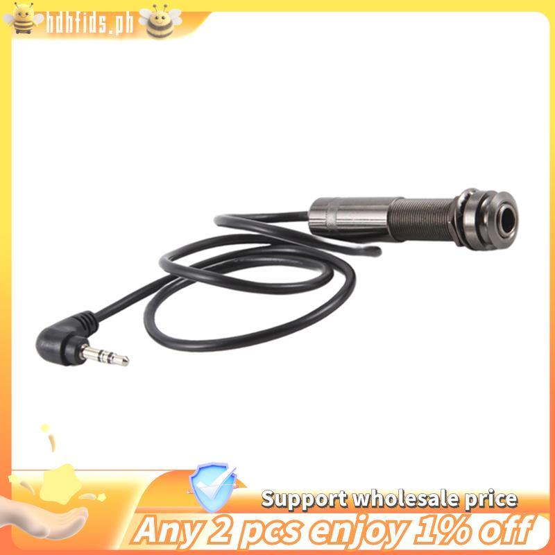 -Guitar Pickup Cable Piezo Cable End Pin Jack Bộ chuyển đổi Guitar Cáp nhạc cụ âm thanh nổi