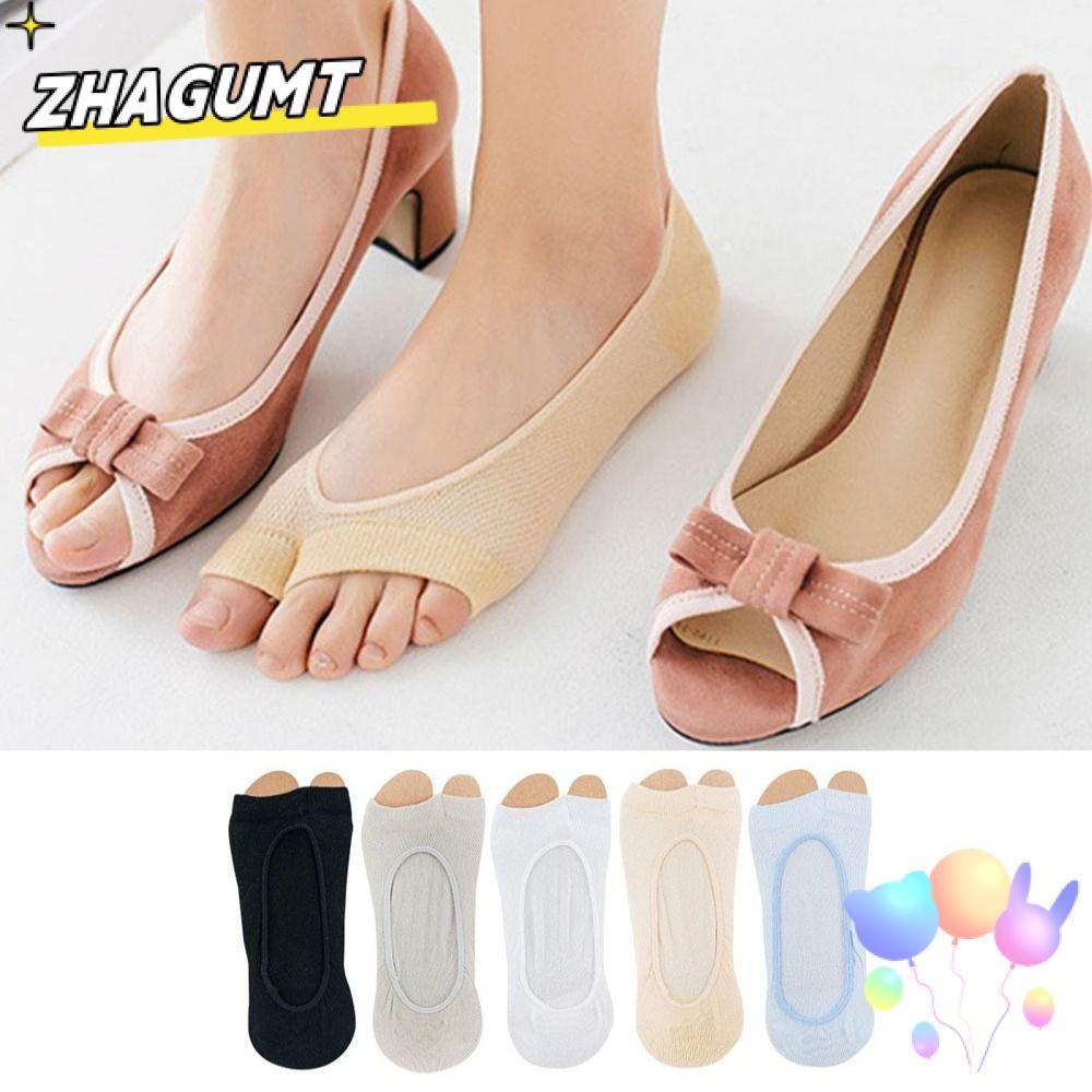 Tất miệng cá ZHAGUMT, Tất Cotton thoáng khí, Tất hai ngón chân mỏng EUR 35-40 lưới