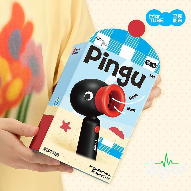 Cùng ngày Giao hàng Mark Tubu Pingu Quạt nhỏ Quà tặng sinh nhật Quạt chim cánh cụt Quà tặng di động 