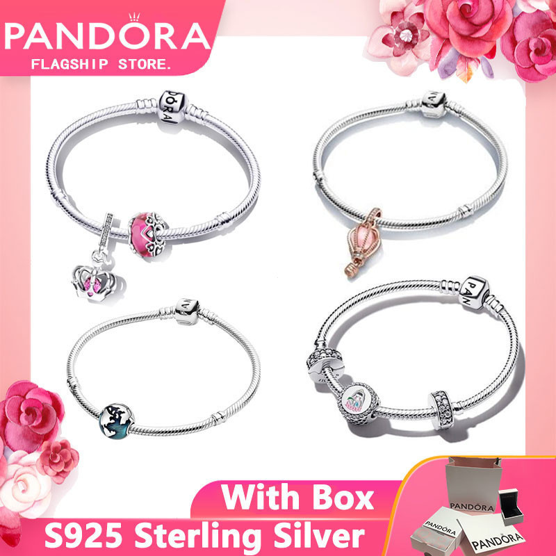 Pandora Bạc 925 - Quà Tặng Tình Yêu cho Cặp Đôi với Thiết Kế Vòng Tay Hawaii