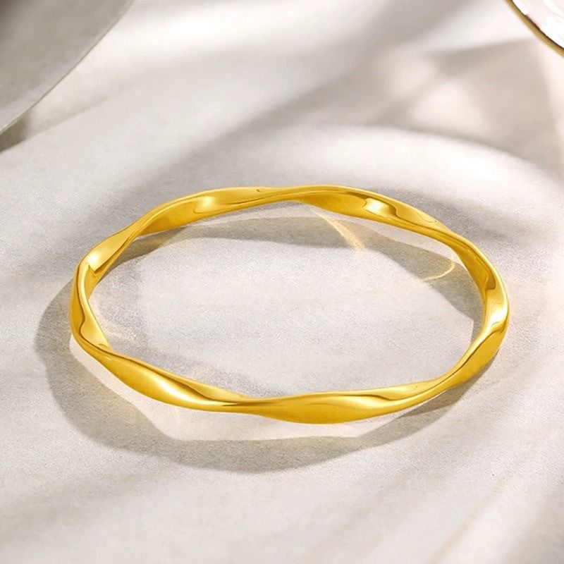 Việt Nam Shajin Mobius Vòng Tay Nữ Thiết Kế Đóng Vòng Tay Chắc Chắn Bóng Đồng Thau Vòng Tay Mạ Vàng 