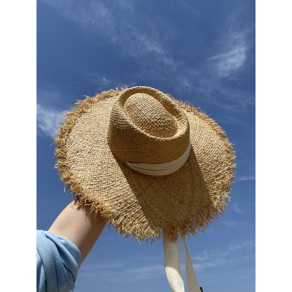 mũ đẹp mũ xinh Mũ che nắng nữ mũ rơm vành rộng thường ngày mùa hè