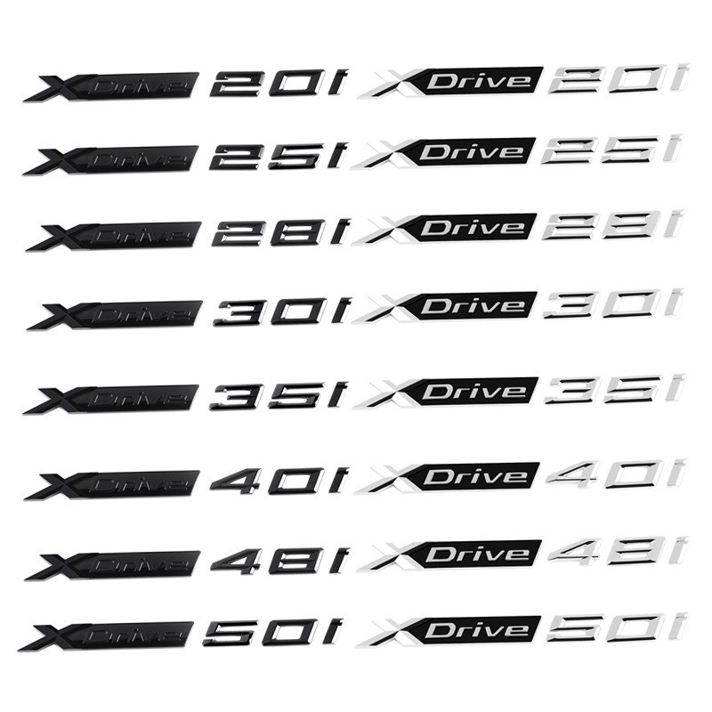 XDrive Logo Ô Tô Thích Hợp Cho Xe BMW / Xe Dịch Chuyển Logo Phía Sau XDrive20i 25i 30i 35i Nhà Máy D