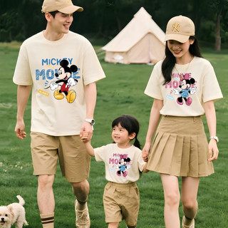 Áo Thun Gia Đình Cotton Mickey | Bộ Ba Mẹ Con Nhiều Màu