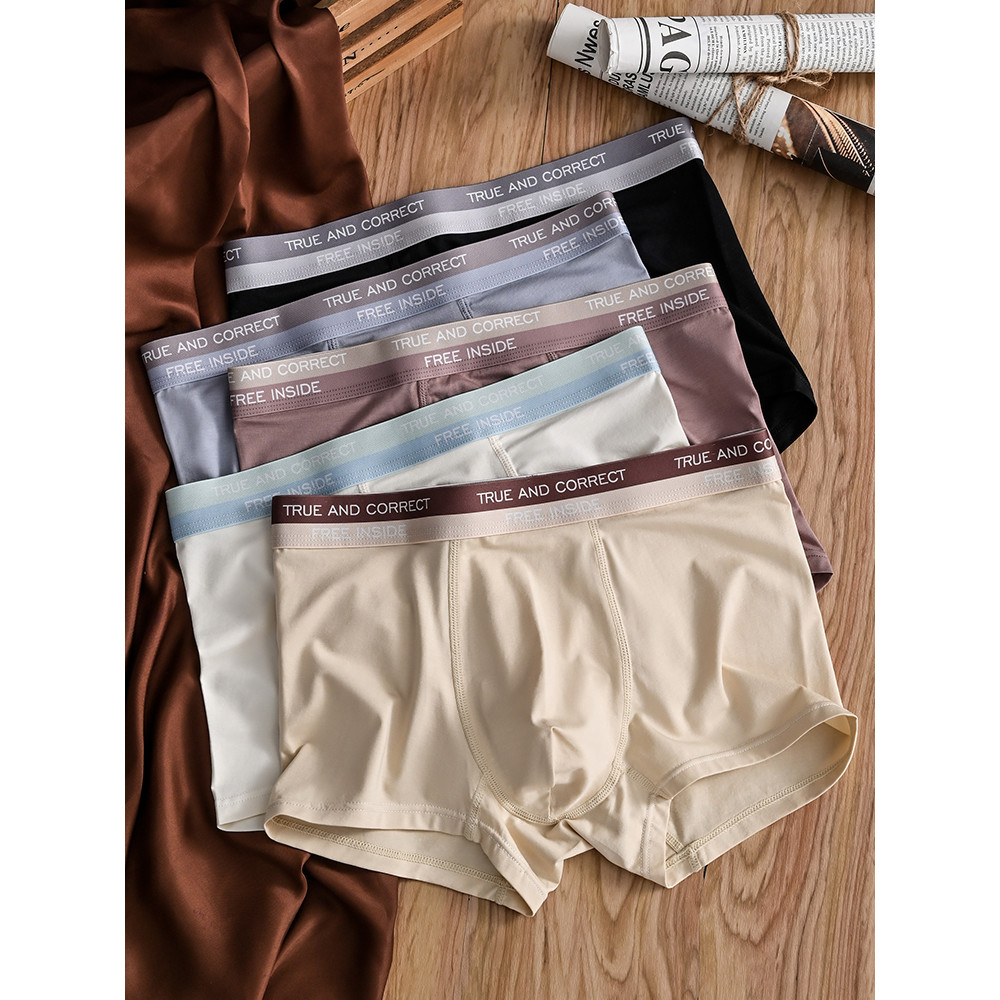 Nam Boxer Nam Boxer Quần Đùi Boxer Nam Boxer Quần Đùi Cotton Nguyên Chất Đáy Quần Short Nam Thiếu Ni