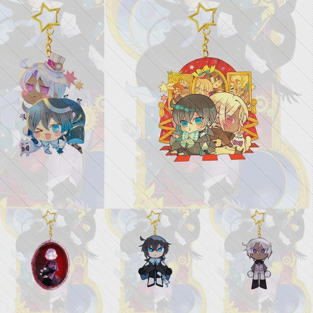 Móc khóa Anime Hồi Kí Vanitas The Case Study of Vanitas Acrylic Mica Chibi Vanitas Noe trang trí cặp