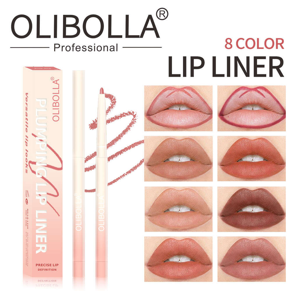OLIBOLLA Matte Color Lip Liner Lâu trôi Chống thấm nước Không phai Hook Line Lip Pencil Lip Pencil P