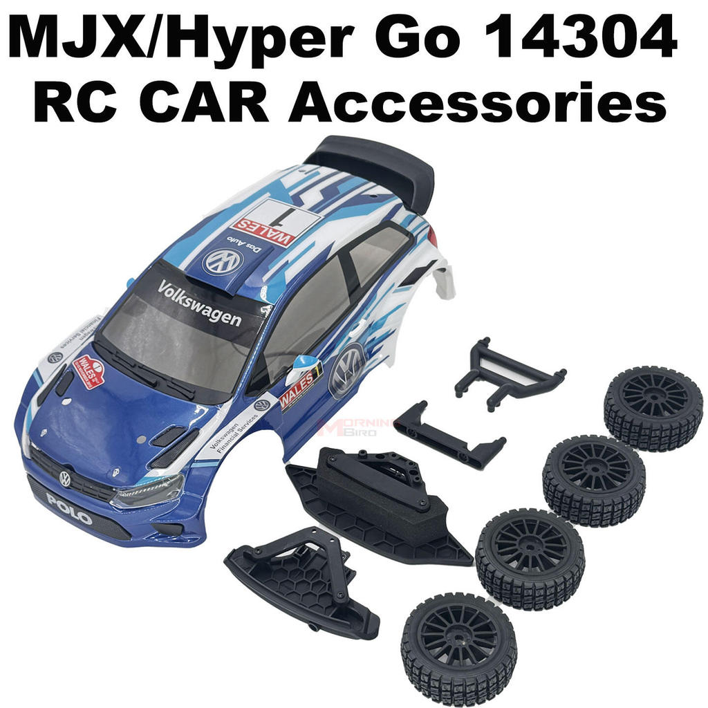 MJX RC Hyper Go RC Phụ tùng ô tô cho 14304 Phụ kiện sửa đổi Vỏ ô tô và vỏ ô tô thay đổi lốp trước và
