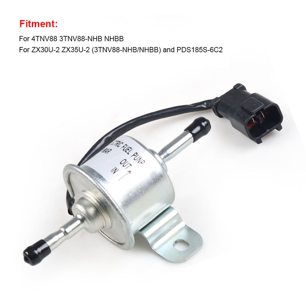 Máy bơm cấp nhiên liệu hậu mãi 12V cho máy nén trục vít 4TNV88 3TNV88 NHB NHBB Sử dụng