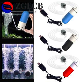 ZGECB Máy bơm không khí oxy bể cá ZGECB, Máy sục khí di động có thể điều chỉnh tốc độ, Máy tạo bọt khí bể cá Tắt tiếng Sạc USB siêu yên tĩnh Bộ lọc bể cá