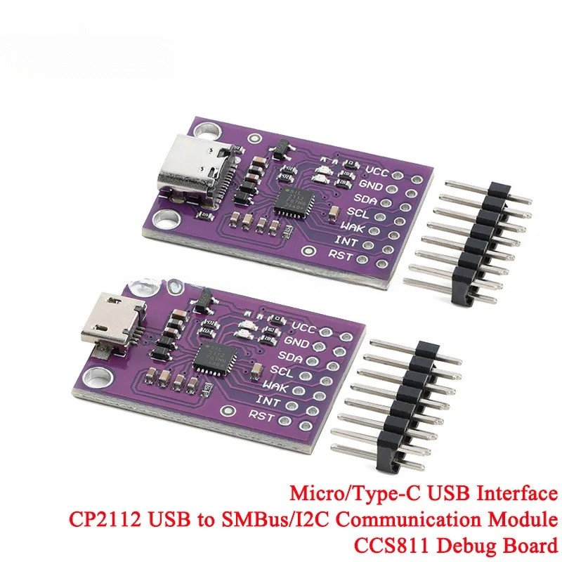 CP2112 Debug Board USB sang SMBus I2C IIC Mô-đun giao tiếp cho Arduino TPYC-C Giao diện MICRO-USB CC