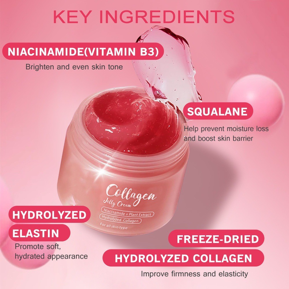 Hàng sẵn có Vận chuyển nhanh Collagen Jelly Cream Collagen Jelly Cream Dưỡng ẩm Hydrating Face Amide