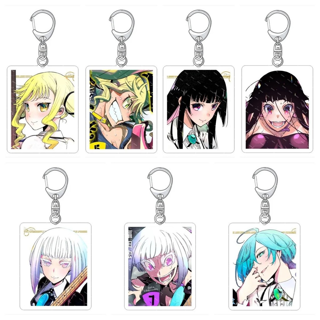 Móc khóa anime Rock Is a Ladys Modesty acrylic 6cm charm trang trí cặp sách mô hình nhân vật manga p