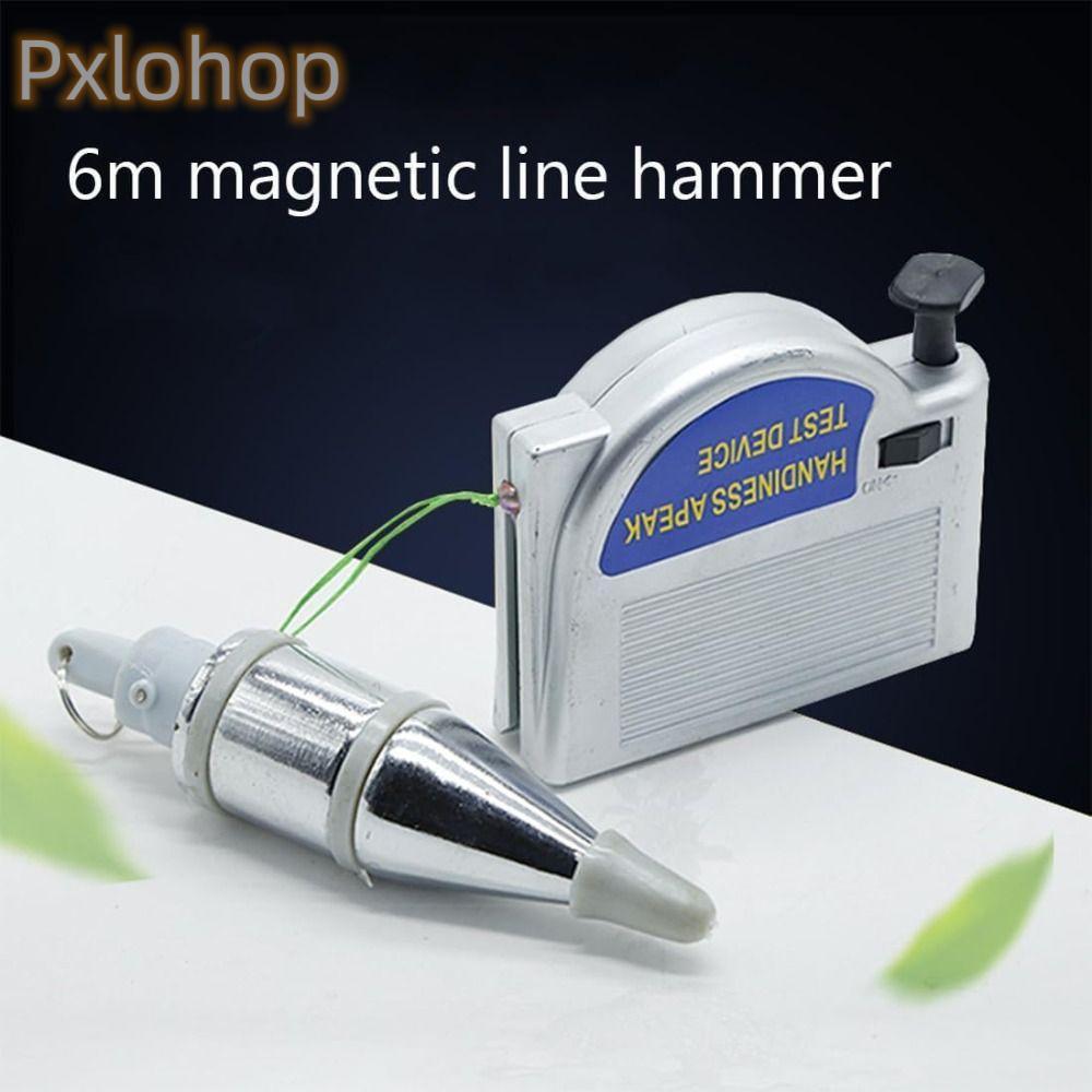 Công cụ PXLOOH Plumb Bobs, từ tính tự động có thể thu vào Plumb Bob, Dòng búa bạc linh hoạt di động 