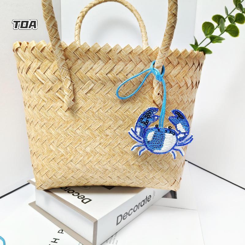 Hạt Cua Mặt Dây Treo Toa Dừa - Dây & Miếng Dán Cho Túi Và Phụ Kiên