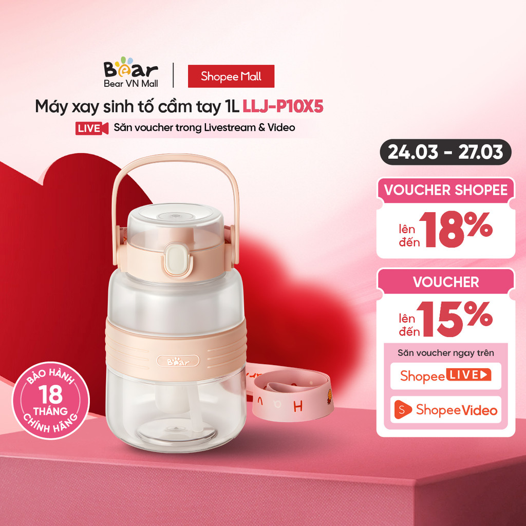 Máy xay sinh tố cầm tay Bear LLJ-P10X5