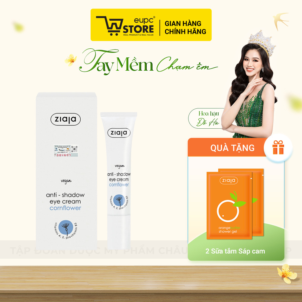 Kem Giảm Thâm Quầng Mắt Ziaja 15ml Chiết Xuất Thiên Nhiên, An Toàn Với Mắt EUPC STORE
