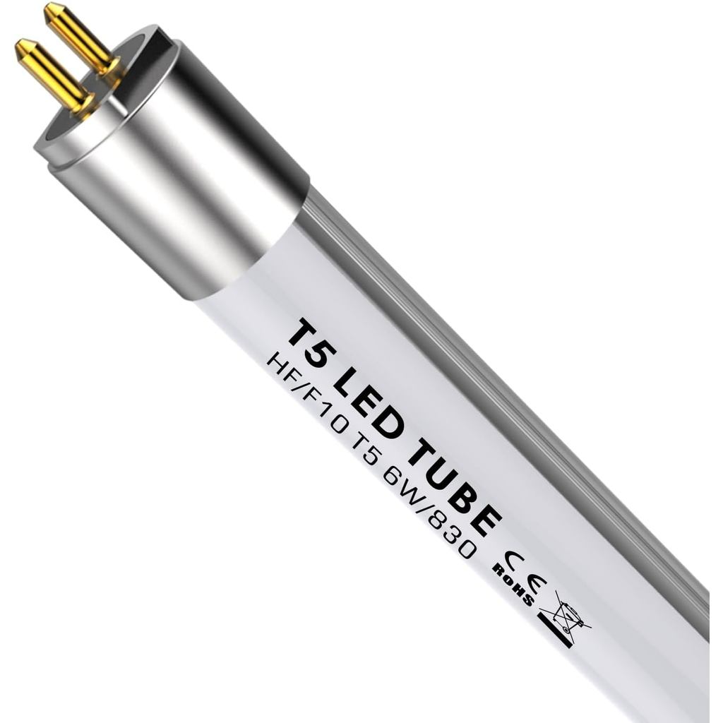 Thay thế bóng đèn huỳnh quang LED 16 '' F10T5 / 830, Trắng ấm 3000K, Ống LED T5 G5 6W 790 Lumen, cho