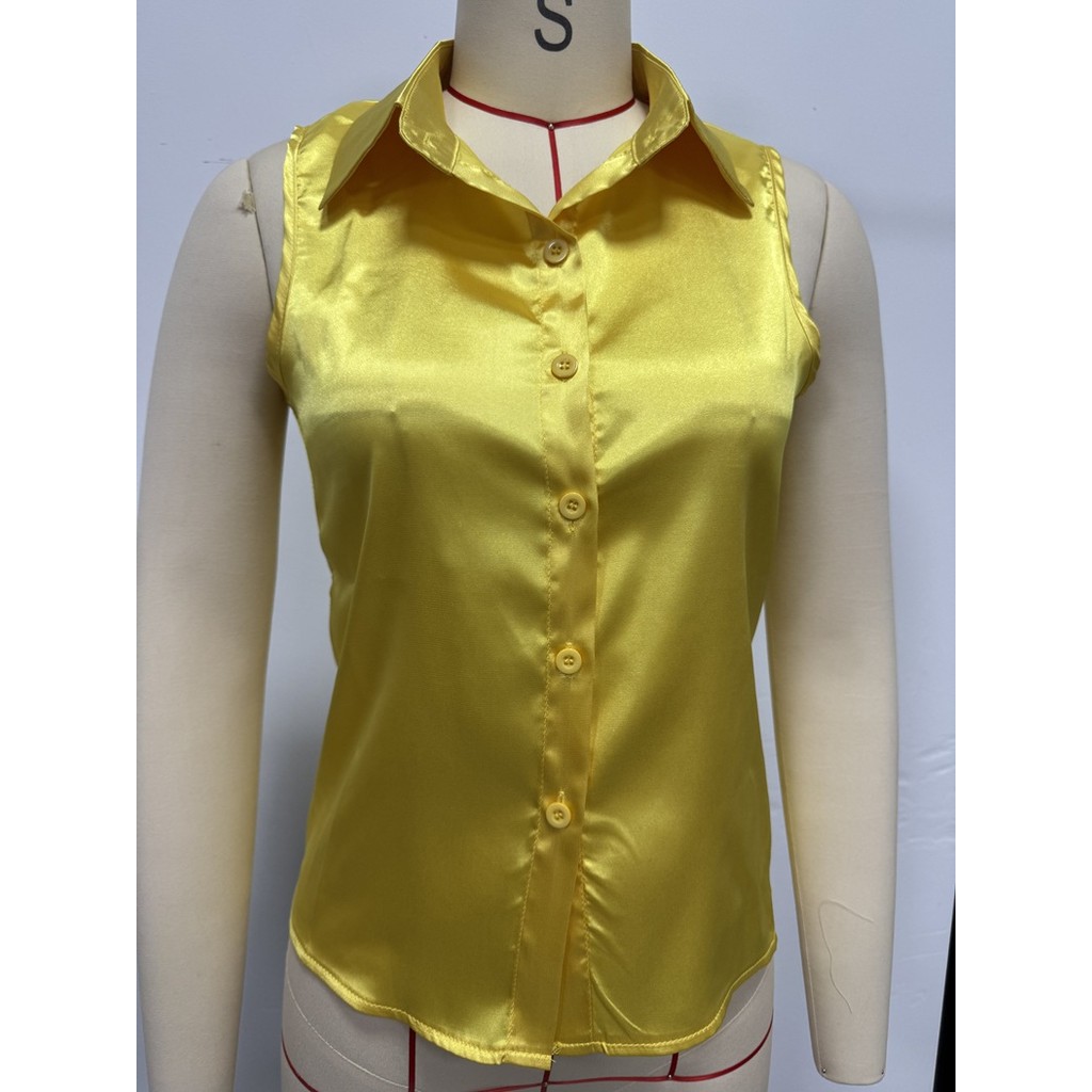 Áo Sơ Mi Nữ Áo Sơ Mi Nữ Satin Áo Sơ Mi Thời Trang Nữ Satin Áo Nữ Mùa Hè