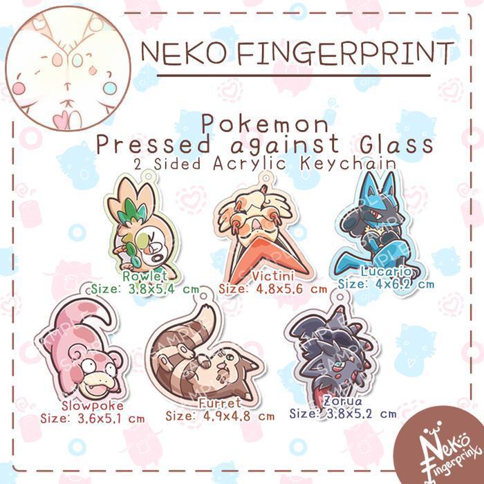 Pokemon - Pressed against Glass Acrylic Keychain Vol 3 - Rowlet