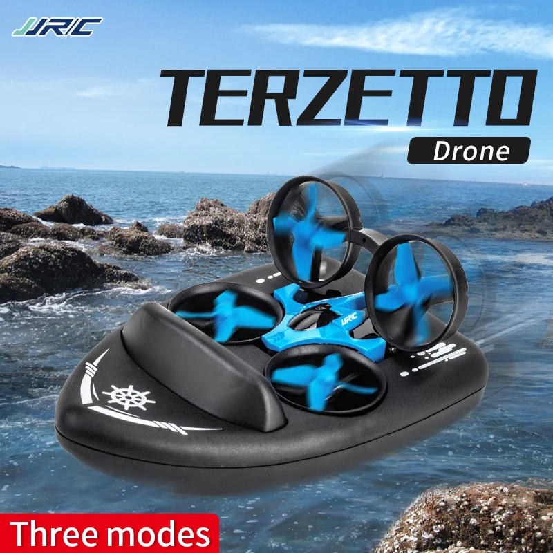 JJRC H36F 2in1 Drone Hovercraft RC Đồ Chơi Chế Độ Không Đầu 4CH 2.4G Trẻ Em Người Lớn Nước Đất Tốc Đ