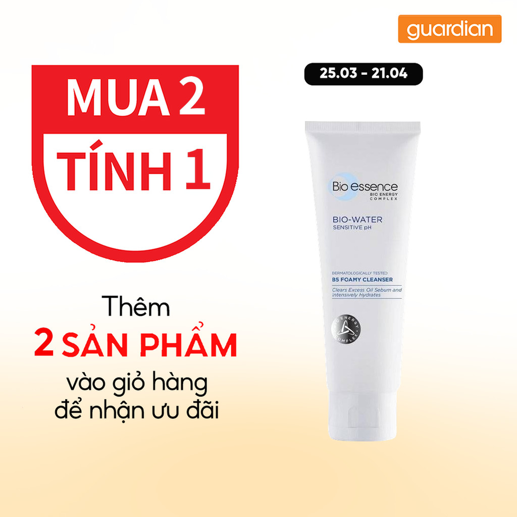 Sữa Rửa Mặt Tạo Bọt Cấp Ẩm Làm Dịu Da Bio Essence 100Gr