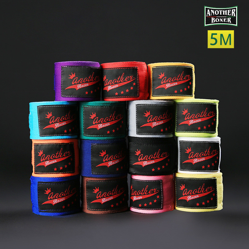 【Ready Stock】 Boxing 5 M Bandage Fight Boxing Hand Wrap Sports Strap Wrap Gloves Fighting Boxing Ban