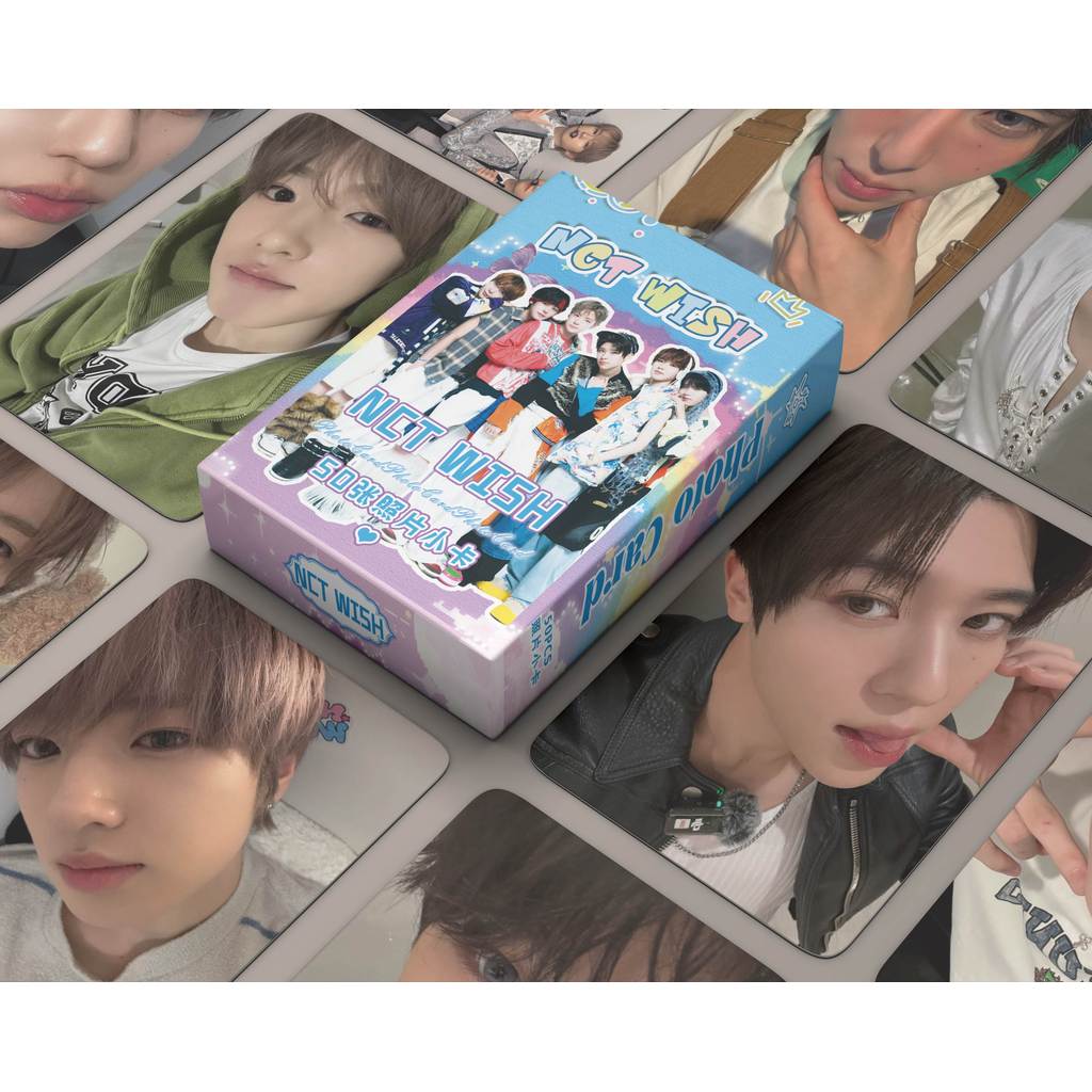 Bộ 50-55 NCT DREAM wish 127 Nation Laser Hologram Lomo Cards RENJUN JAEMIN CHENLE WayV JISUNG Jeno H