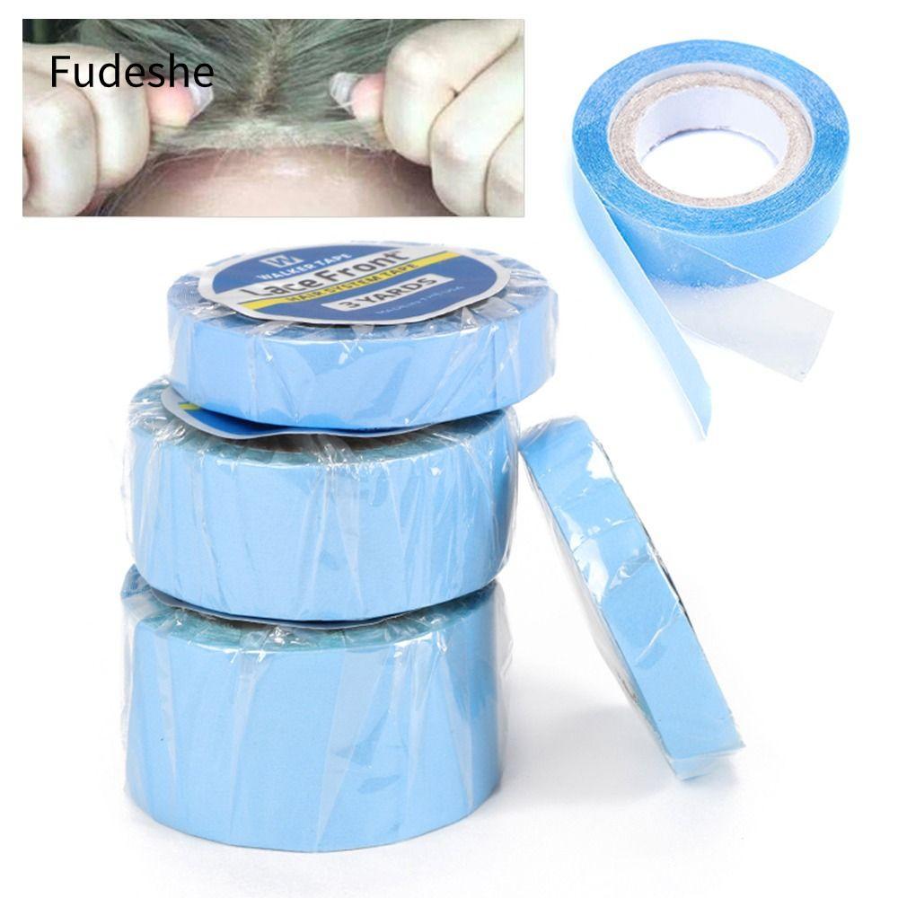 FUDESHE 3Yards / Roll Wig Tape, Keo dán phía trước ren siêu giữ hai mặt, Băng keo hệ thống tóc màu x