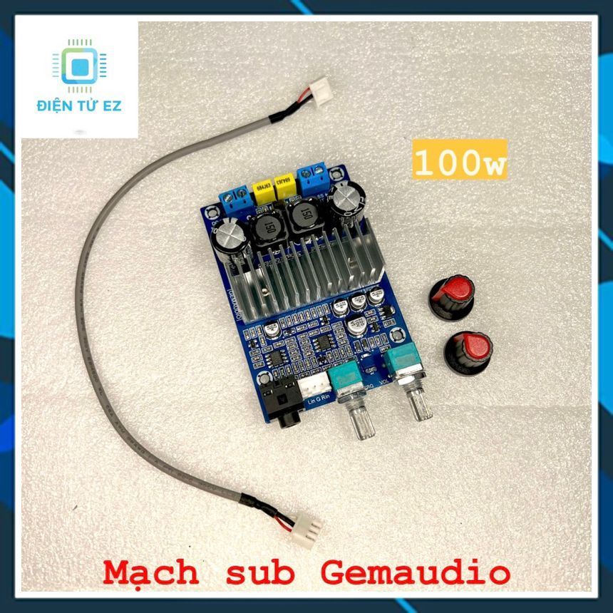 Mạch công suất sub Gemaudio 100W 12-24V, dùng chip TPA3116D2