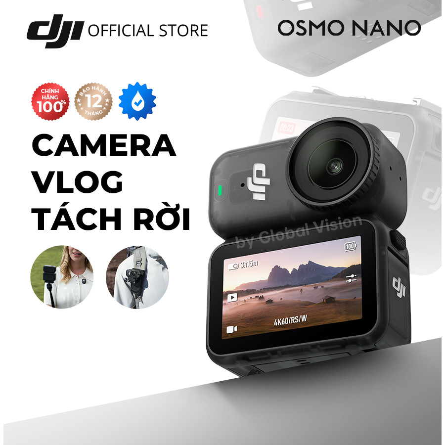 Camera hành động DJI Osmo Nano siêu nhẹ, màn hình OLED, quay video lên đến 4K/60fps | BigBuy360 - bigbuy360.vn