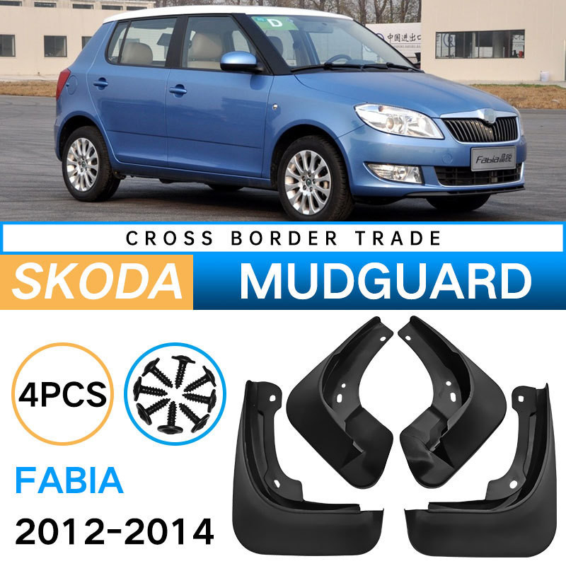 Thích hợp cho da chắn bùn lốp ô tô Skoda 2012-2014 Crystal Acute Fabia Fabia