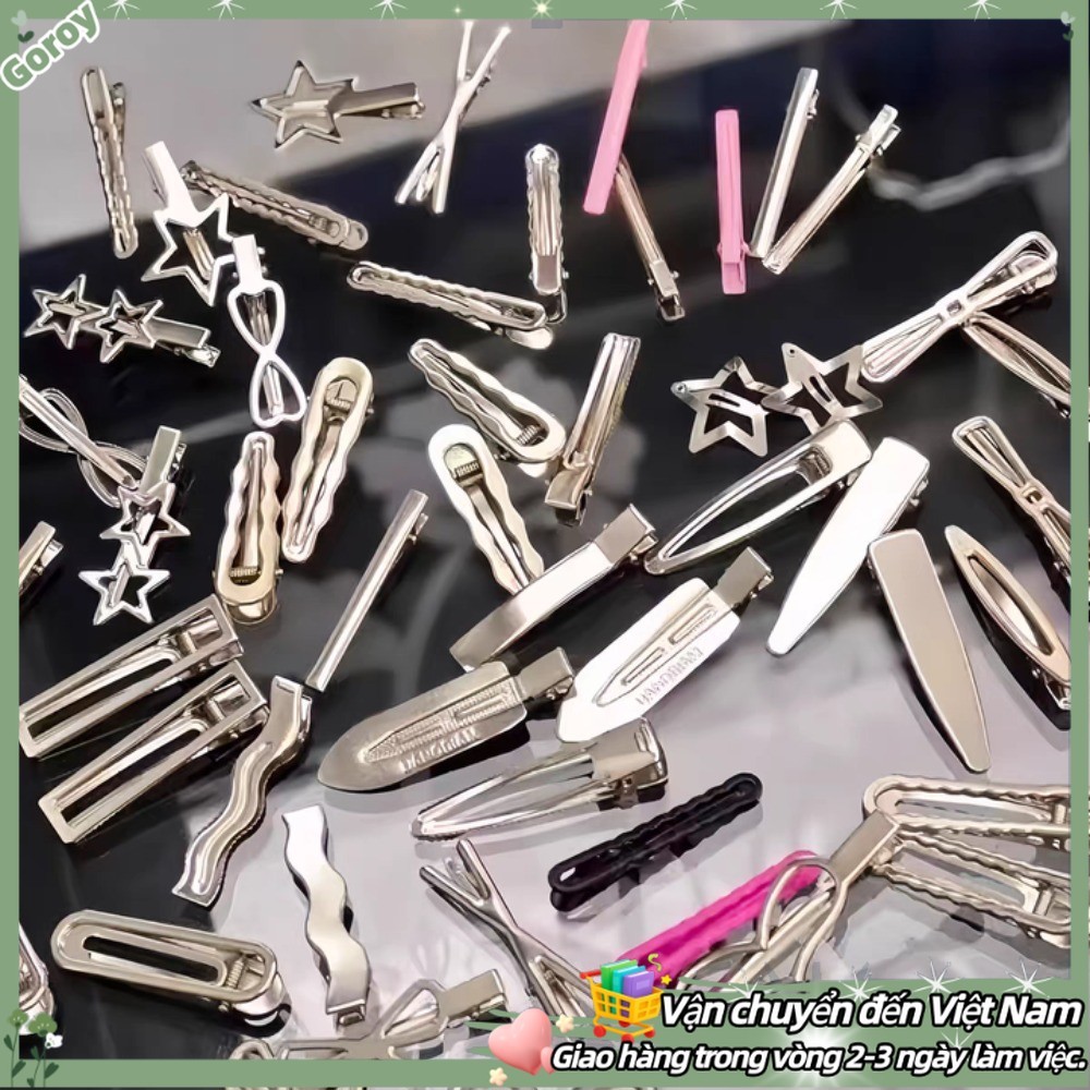 (Lô hàng địa phương) 40 Chiếc Dopamine Girls Star Kẹp Tóc Bên Nổ Kẹp Tóc Nữ Phụ Kiện Tóc