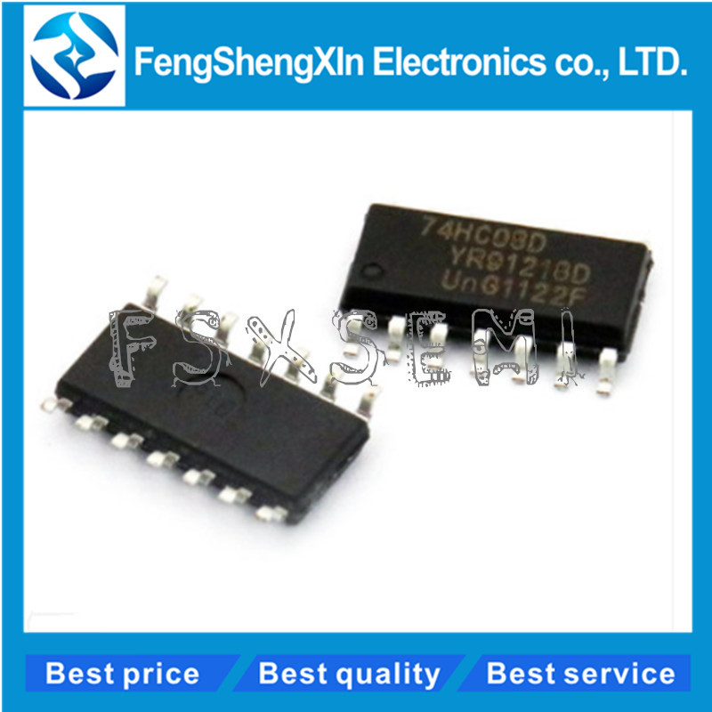 100 Cái / lốc 74HC08D 74HC08 SN74HC08DR QUADRUPLE 2-INPUT POSITIVE-AND GATES IC SOP-14