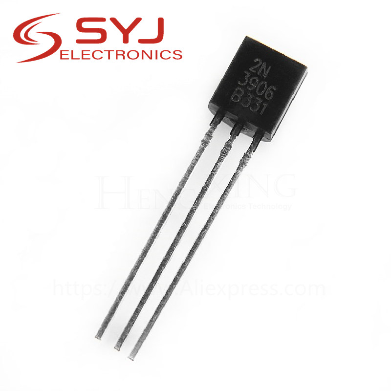 100 Cái / lốc 2N3906 3906 TO-92 0.2A 40V Còn Hàng