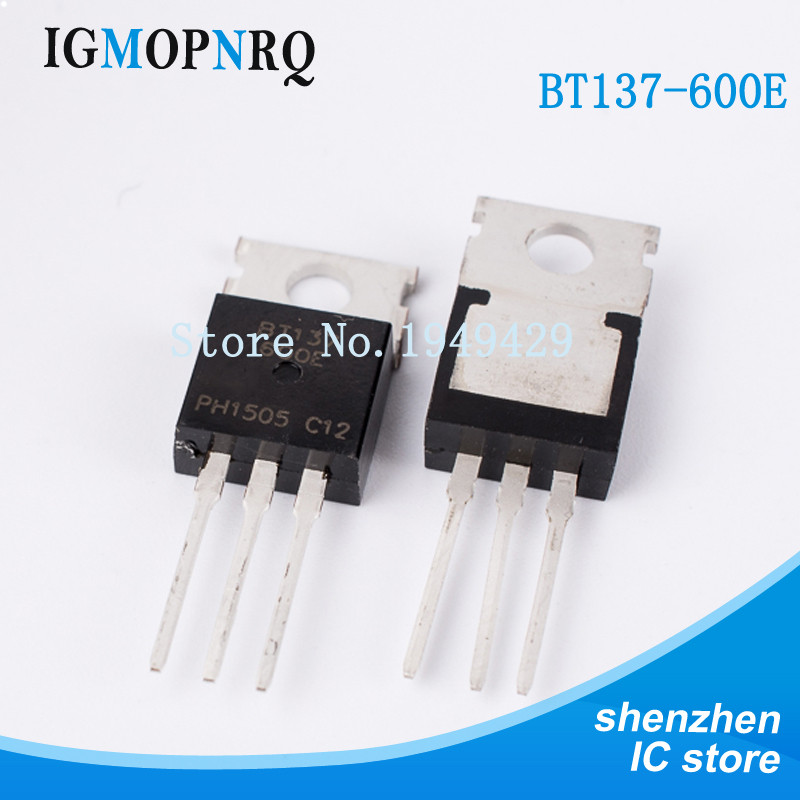 10 Cái / lốc Mới BT137-600E BT137-600 BT137 Triode TO-220 8A 600V Bán Buôn Điện Tử