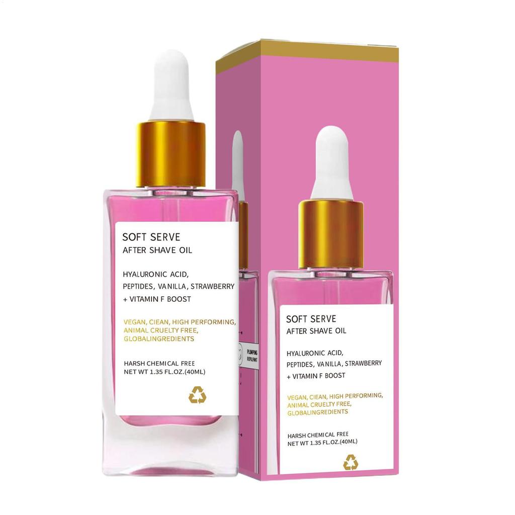 Shave After Care Oil 40ml Moisturizing Smoothing Oil After Shaving Skin Moisturizer for Home Travel 