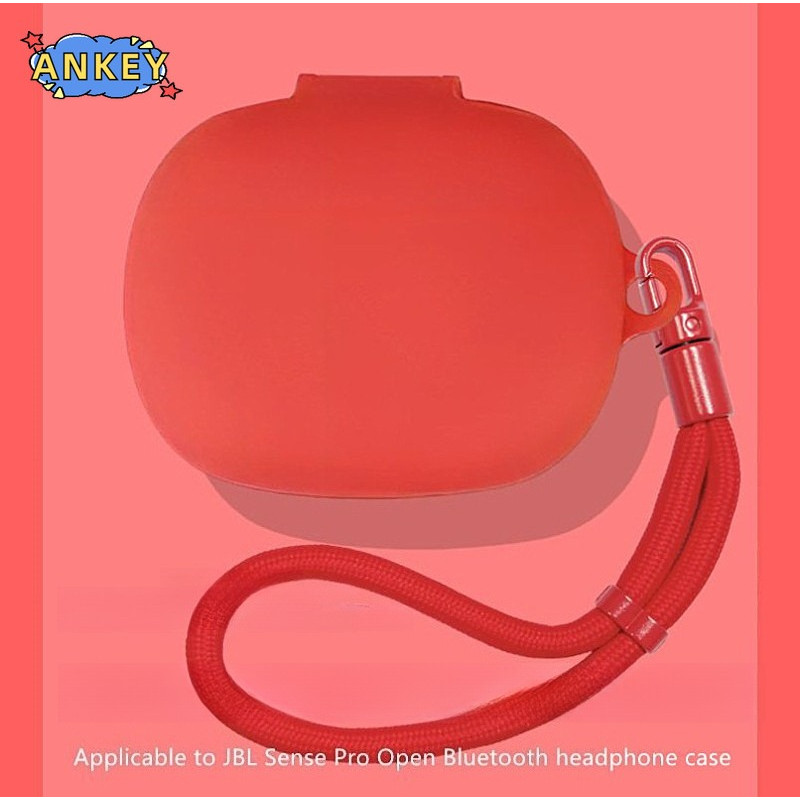 Earphone Case for JBL Sense Pro Silicone Cases With Hook Protective Shockproof Wireless Earphone Cov