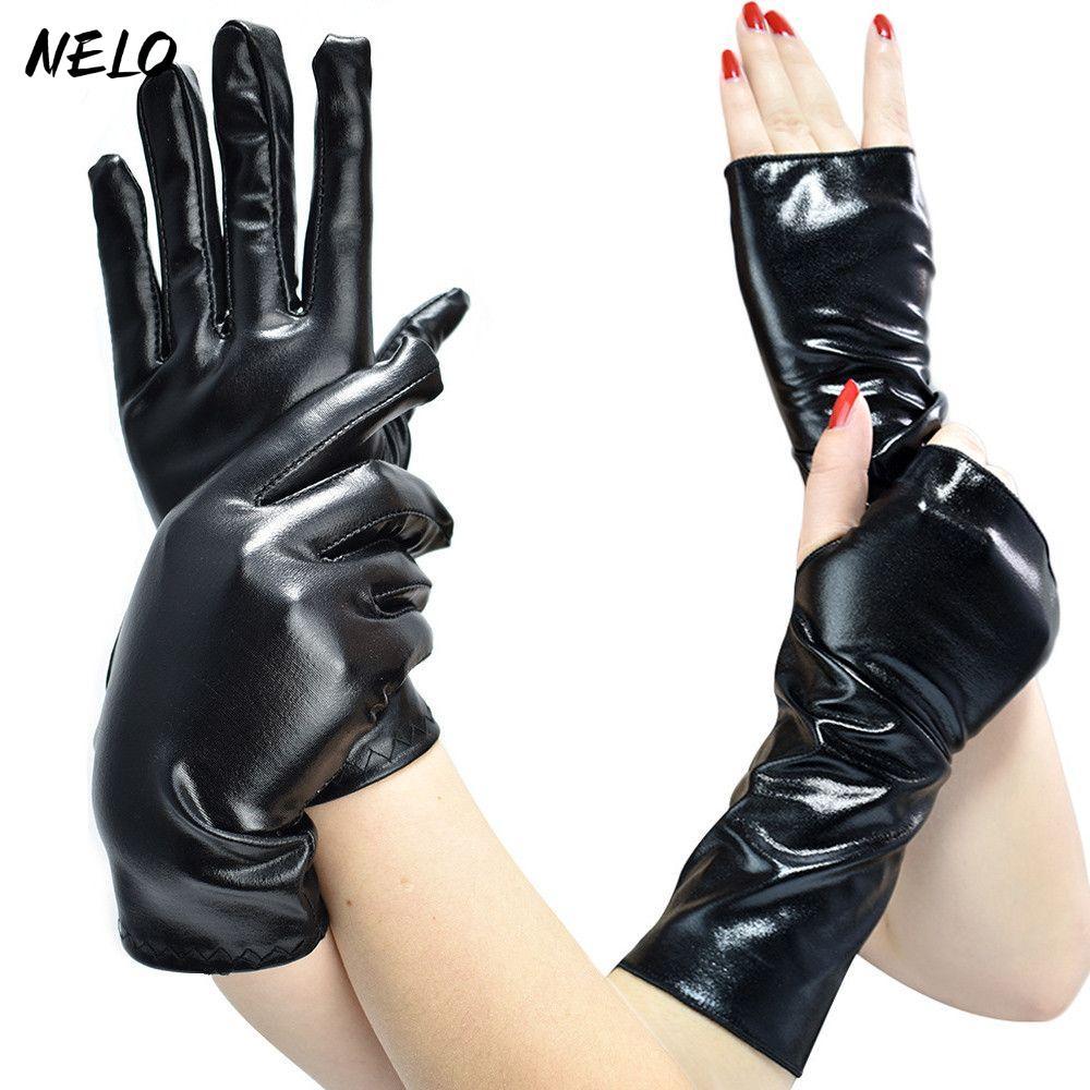 Găng Tay Da NELO Cosplay Gothic Punk Gothic Gothic Gothic Gothic Dress Up