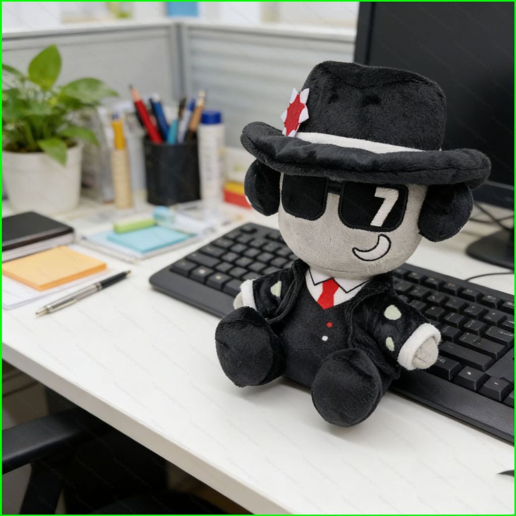 PS1 Roblox Forsaken chance Plushie Suited Guy Sang Trọng Trò Chơi Đồng Hành Búp Bê SP1